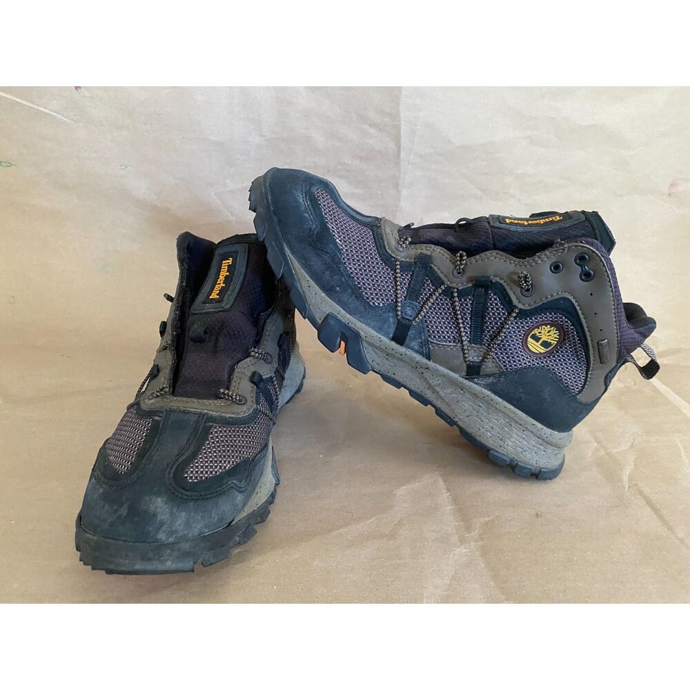 Timberland Solar Wave Mid Hiking Boots Men's Size 9.5 Olive Green Black A28FT